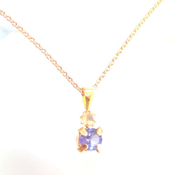 k10 + k18gp Tanzanite & Opal Necklace 1枚目の画像