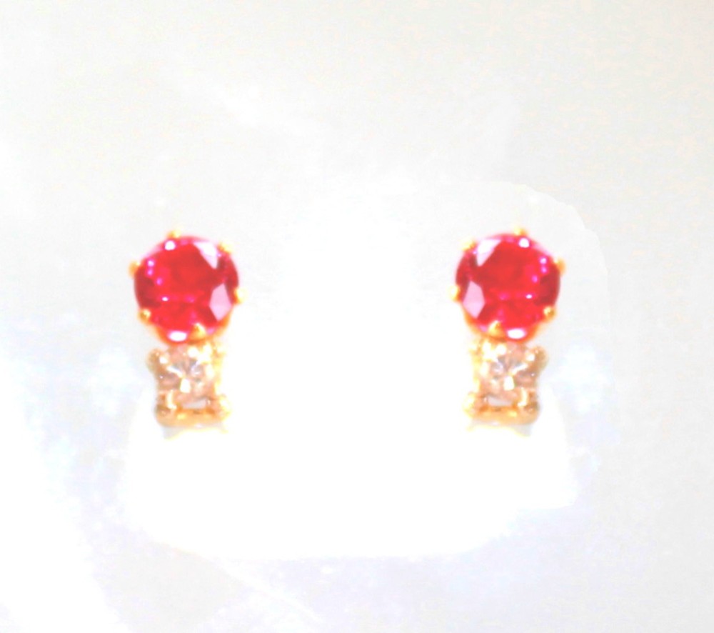 k10 + k18gp Ruby & Diamond Necklace