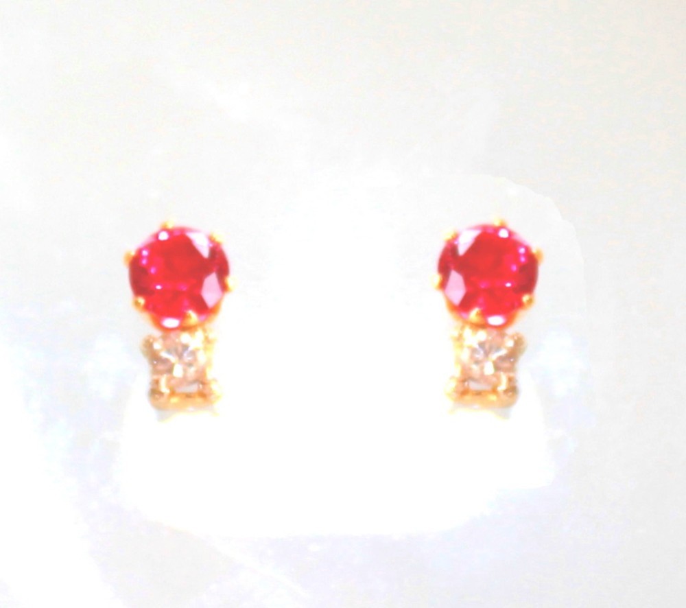 k18gp Ruby & Diamond Necklace