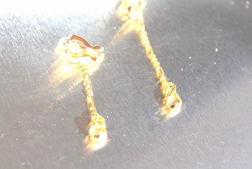 Jonquilla　ear clip k18gp ＋　ルビーペンダント　＋14kgf ring
