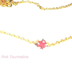 Pink Tourmaline necklace / Green Tourmaline necklace 4枚目の画像