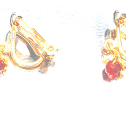 SALE！Garnet earring 3枚目の画像