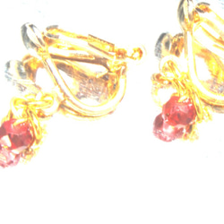 SALE！Garnet earring 4枚目の画像