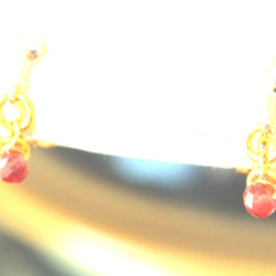 SALE！Garnet earring 5枚目の画像