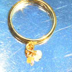 Yellow sapphire ring　＋ルビーペンダントトップ 1枚目の画像
