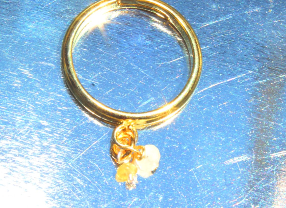 Yellow sapphire ring　＋ルビーペンダントトップ 1枚目の画像
