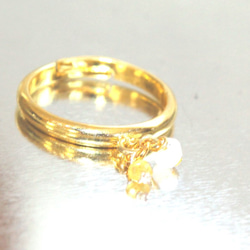 Yellow sapphire ring　＋ルビーペンダントトップ 3枚目の画像