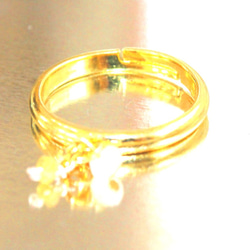 Yellow sapphire ring　＋ルビーペンダントトップ 4枚目の画像