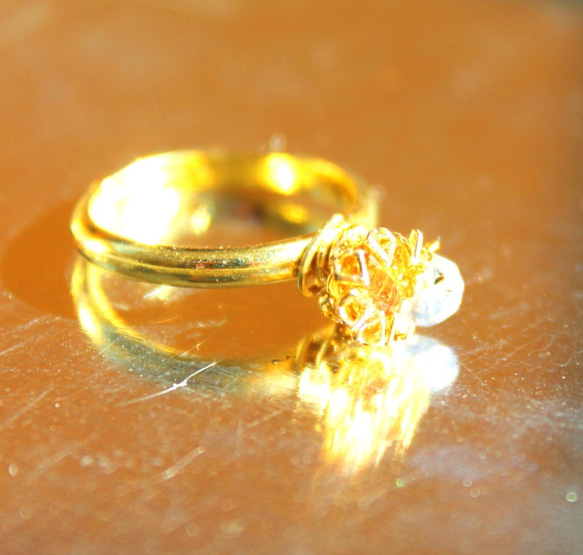 Citrine & Iolite  ring 3枚目の画像