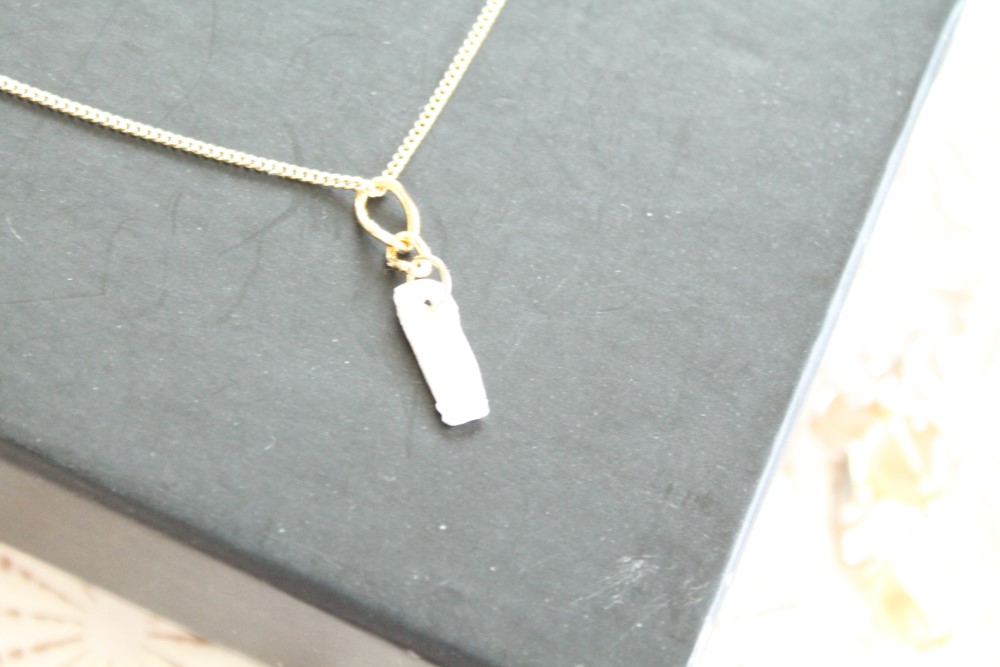 純銀シルバーネックレス　＋ルビー