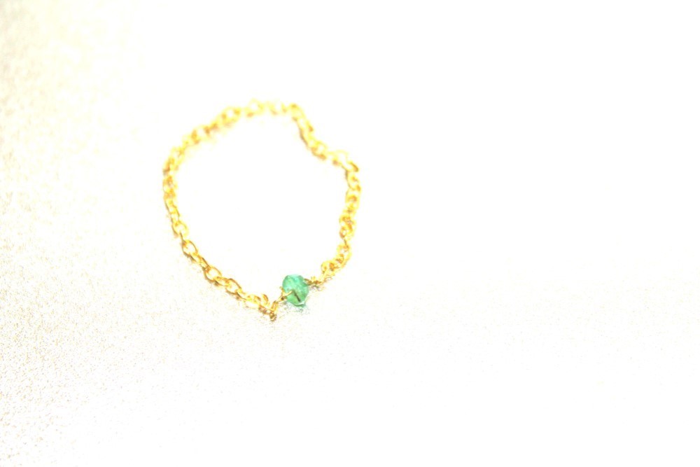 Emerald ring -K10-
