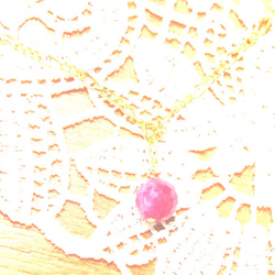 pink sapphire earrings ＋present 5枚目の画像