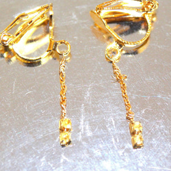 Yellow Sapphire Earrings -14kgf- ＋present 2枚目の画像