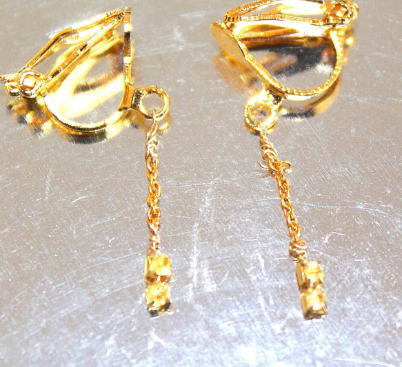 Yellow Sapphire Earrings -14kgf- ＋present 2枚目の画像