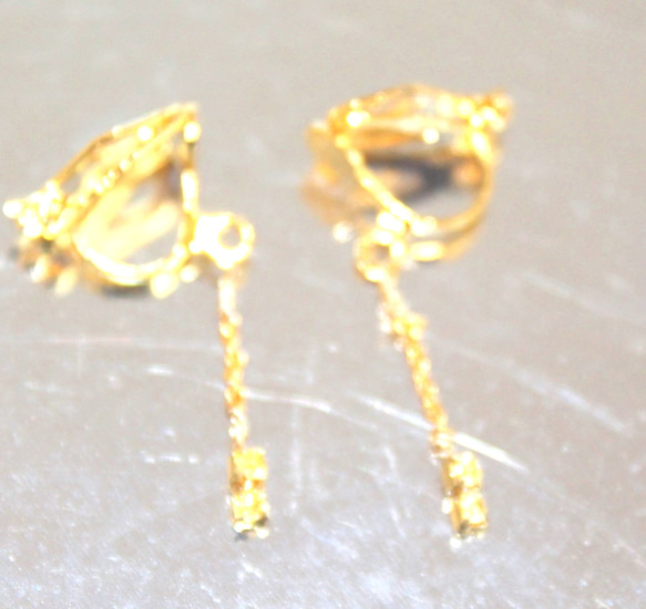 Yellow Sapphire Earrings -14kgf- ＋present 4枚目の画像