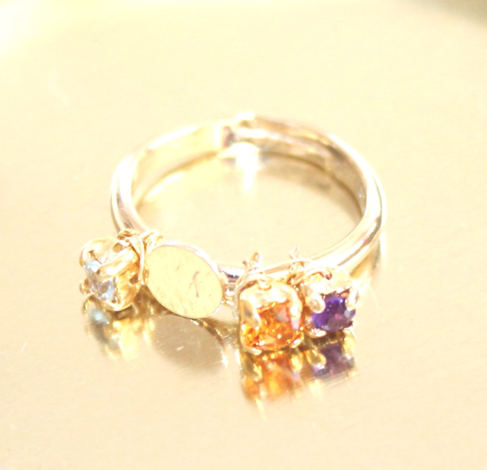 k18 antique stylish unique ring +"ruby"present