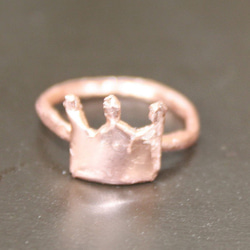 king & spring copper ring + "sapphire"present 3枚目の画像