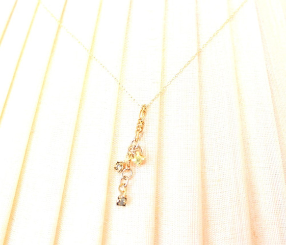 再販！悠久の時（令和）記念　-Green Diamond K18- Necklace okaidoku 2枚目の画像