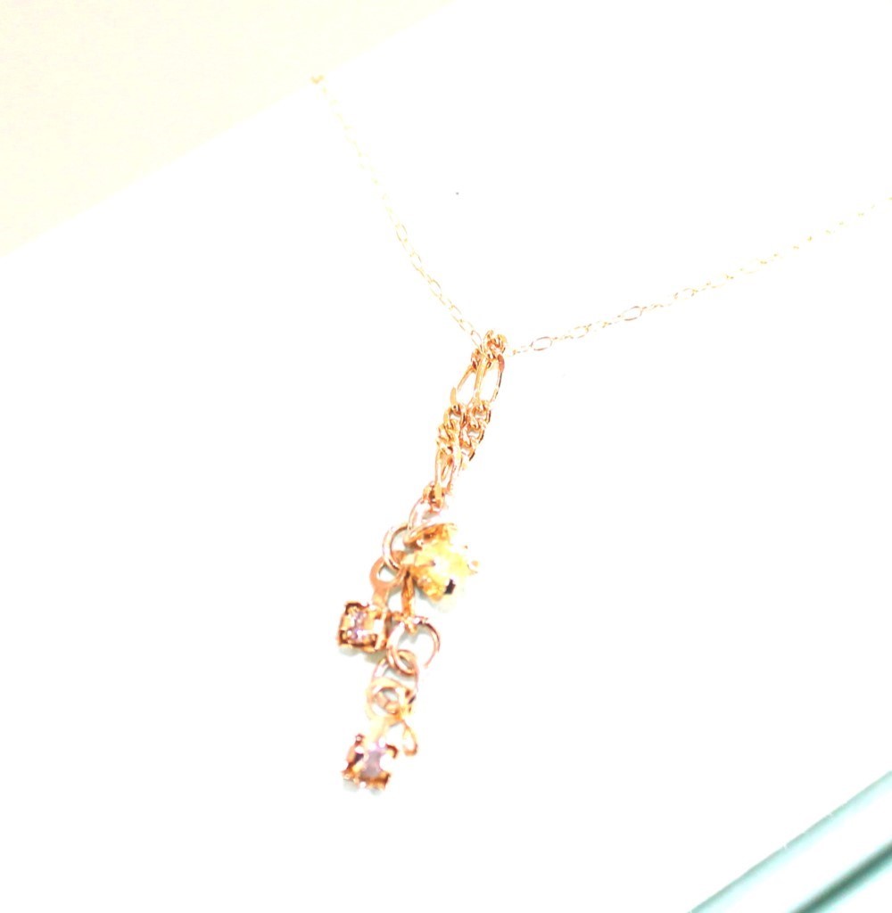 再販！悠久の時（令和）記念　-Green Diamond K18- Necklace okaidoku
