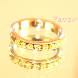 K18 pink diamond ring ♡ 2枚目の画像