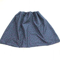 USAコットン　ユニーククローバー柄可愛いスカート 3枚目の画像