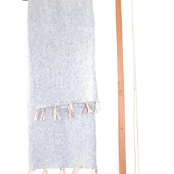130cm×67cm大判ストール　ウール冬 3枚目の画像