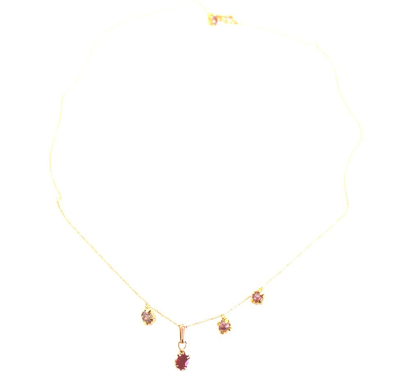 -14kgf- ruby & spinel bracelet ブレスレット～桜色～ 3枚目の画像