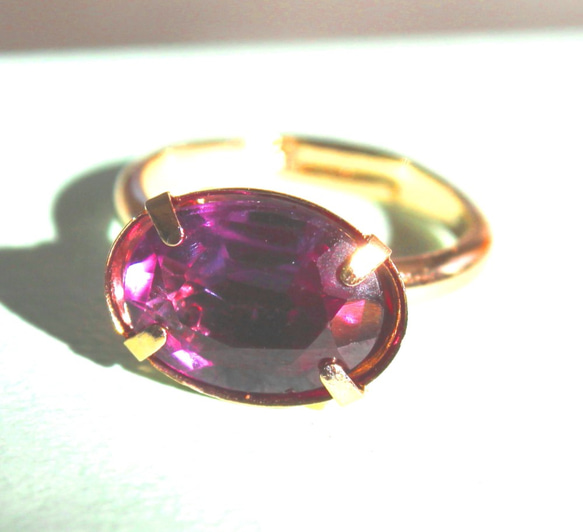 big pink sapphire ring or pendant 2枚目の画像