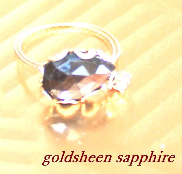 goldsheen sapphire ring or pendant 3枚目の画像