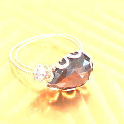 -Premium- goldsheen sapphire & diamond ring or pendant 4枚目の画像