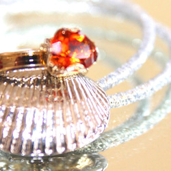 前回購入者様　専用　Creema限定 Premium orange garnet ring 4枚目の画像