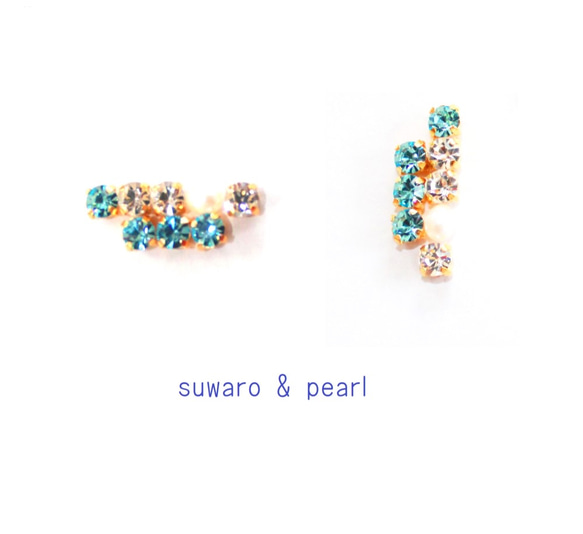 suwaro & quartz earrings vol,11 1枚目の画像