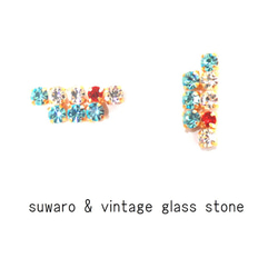 suwaro & quartz earrings vol,12 1枚目の画像