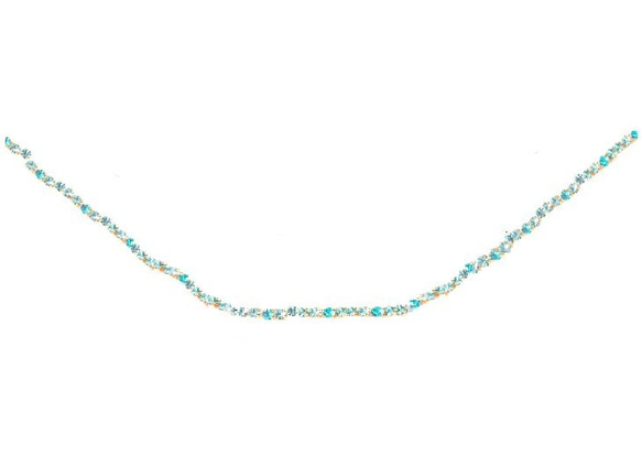 ☆Swarovski®Crystals necklace blue☆ 2枚目の画像