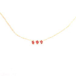 Petit Natural red Diamond -necklace- ☆ 2枚目の画像