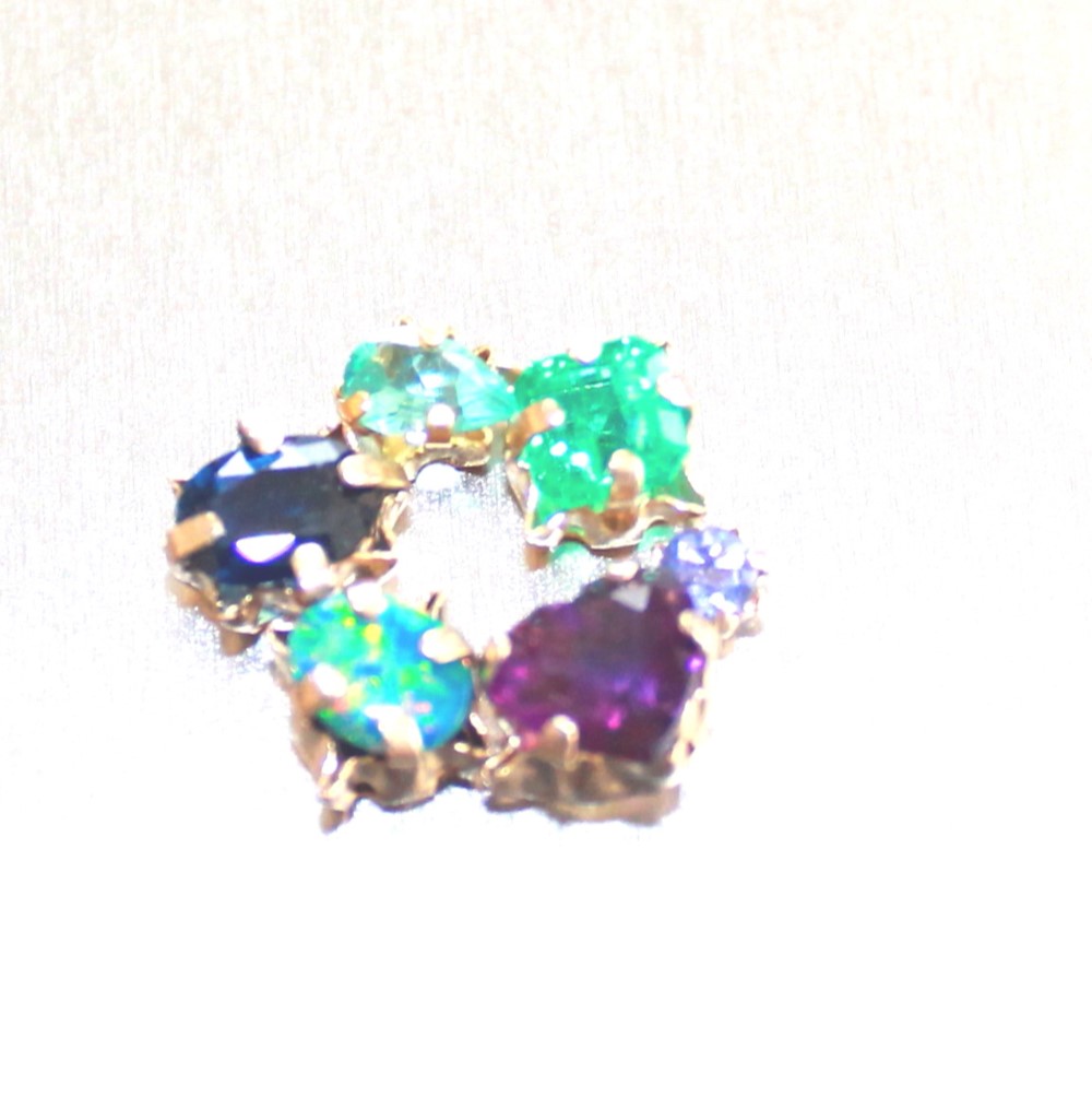 天然石　帯留め　ブローチ