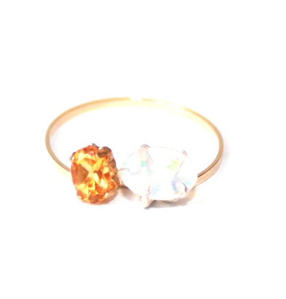 K10 Ruby & Opal Ring 3枚目の画像