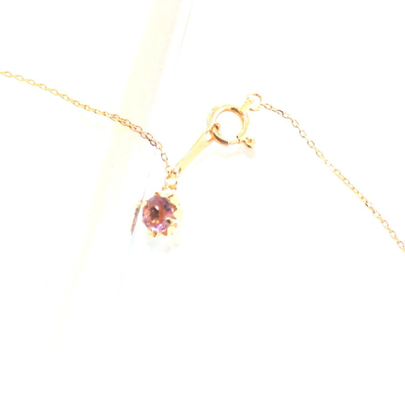 -k18- pink tourmaline (rubellite) & spinel bracelet ブレスレット 4枚目の画像