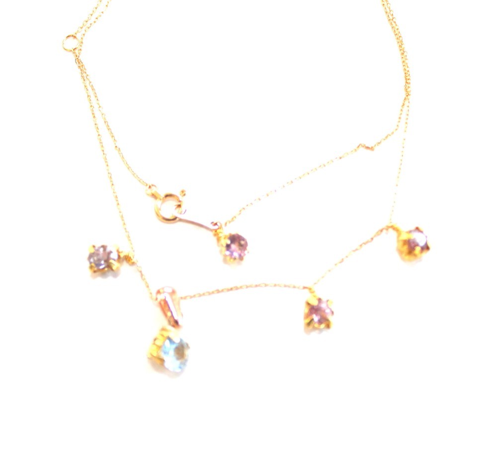 -k10- blue aquamarine & spinel bracelet ブレスレット