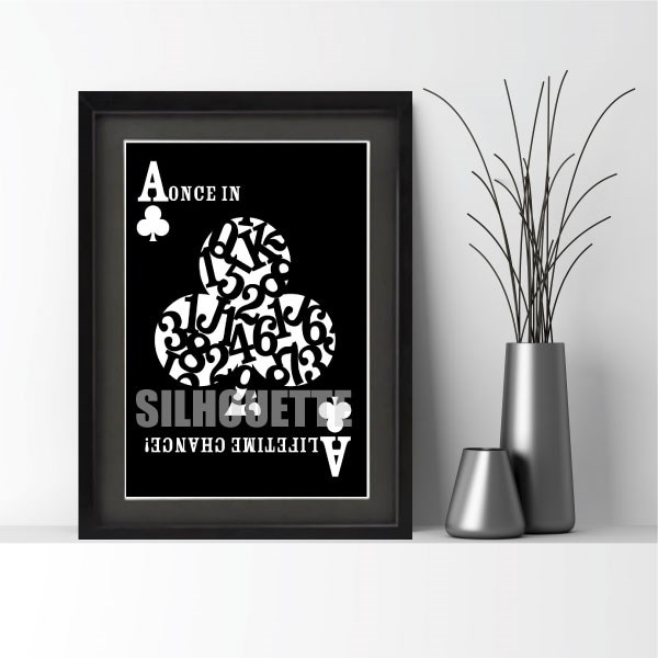 引越祝いや新居の記念に!モノトーンポスター・インテリアポスター・アートポスター#CLUBS(A3)