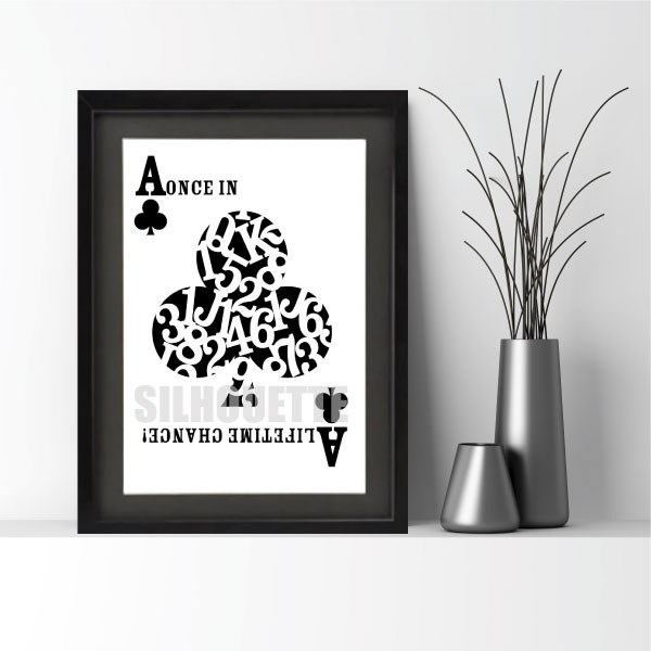 引越祝いや新居の記念に!モノトーンポスター・インテリアポスター・アートポスター#CLUBS(A3)