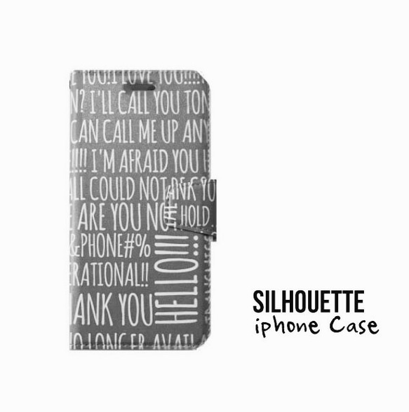 SILHOUETTE iPhone スマホケース#Handwriting 1枚目の画像