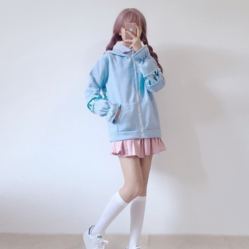 専用　フレーバーズ　ゆめかわいい 楽天市場】ゆめちゃん ZIPパーカー 長袖 原宿系 原宿 派手カワ