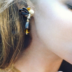 復古蜜蜂首飾2WAY耳環/耳環 第5張的照片
