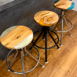 スツール　stool アイアン家具　チェア　レジン家具 4枚目の画像