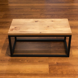 センターテーブル　リビングテーブル　鉄脚　コーヒーテーブル 3枚目の画像