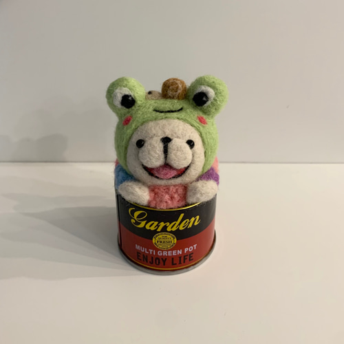 フレンチブルドッグ 羊毛フェルト カエル 羊毛フェルト ゆー 通販