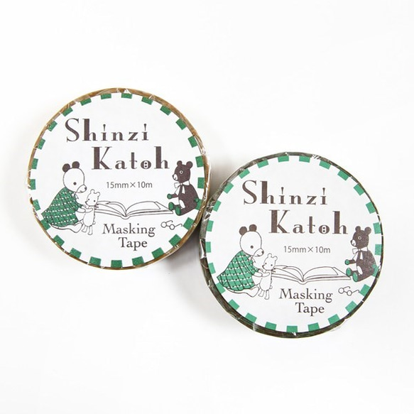 Shinzi Katoh マスキングテープ(15mm幅)[pear]２点セット 2枚目の画像