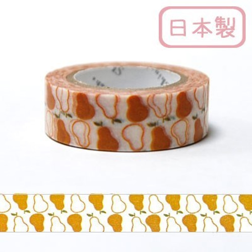 Shinzi Katoh マスキングテープ(15mm幅)[pear]2点セット マスキング