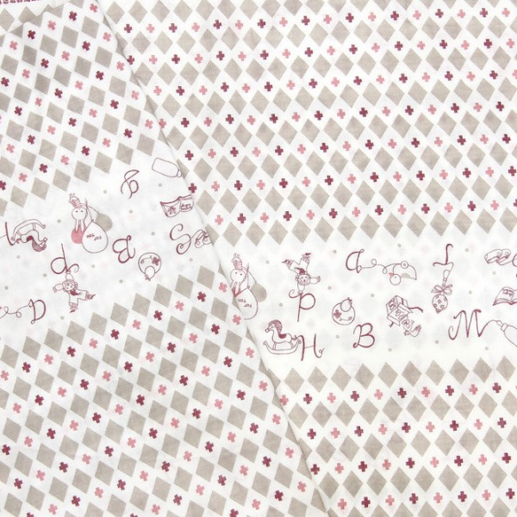 Shinzi Katoh　ダブルガーゼ生地[Toys_グレー] 1枚目の画像